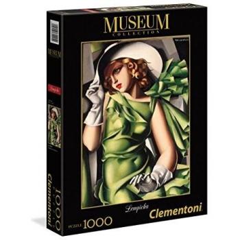 Clementoni - Puzzle 1000 Piezas, diseño Tamara De Lempicka : Mujer de Verde