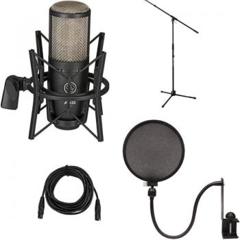 AKG P220 Project Studio Diaphragm Condenser Microphone with Accessory Kit