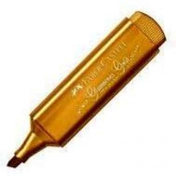 Faber-Castell 154650 - Marcador fluorescente TEXTLINER 1546 metallic. Color: oro