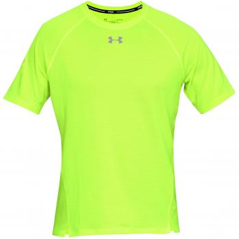 Under Armour UA Qualifier Shortsleeve Camisa Manga Corta, Hombre, Amarillo, LG