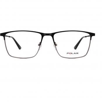 Polar 535 With Clip-On 76 Gafas Recetadas para Hombre Negros con Armazones y Lentes Recetadas