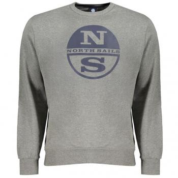 North Sails Gray Cotton Sweater - M