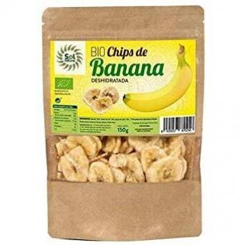 SOLNATURAL Chips DE Banana Bio 150 g, Estándar, Único