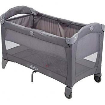 Graco Roll A Bed Paloma - Cuna de viaje para niños de hasta 15 kg, incluye elevador de cuna, ruedas y bolsa de transporte