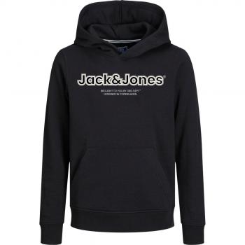 Jack & Jones Jr. Jorlakewood Black Hoodie for Kids