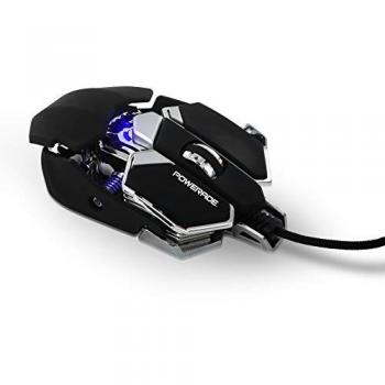 Ratón Gaming Metronic Powerade MCX 3720 Óptico 4000 DPI, 9 Botones Mecánicos Programables, Cable de 1.5 Metros