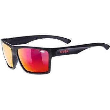 Uvex LGL 29 Matte Black/Mirror Red Sunglasses for Unisex Adults