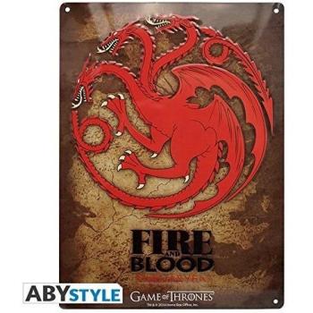 ABYstyle Placa metálica Game of Thrones Targaryen