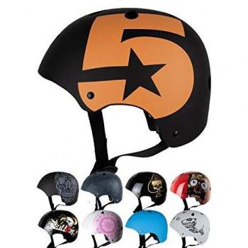SkullCap® Kids BMX & Skate Helmet - Bicicleta Y Scooter Eléctrico, Diseño: No. 5, Talla: S
