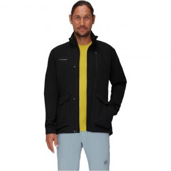 Chaqueta Softshell Seon Negro para Hombre Mammut - Resistente al Agua y Transpirable