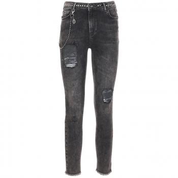 Black Cotton Imperfect Jeans W30