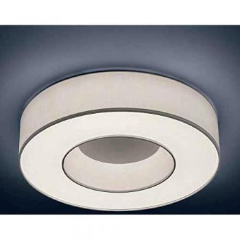 Lámpara de Techo LED Helestra Lomo, Chintz Blanco, 30W, 3100lm, Dimmable, Ø45 cm