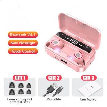 Auriculares Inalámbricos TWS Bluetooth 5.1 Mini Lotus con Micrófono para Videojuegos