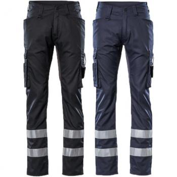 Pantalones de Trabajo Mascot Marseille con Bolsillos Amplios en Muslos, Color Marino Oscuro (L30W30.5)