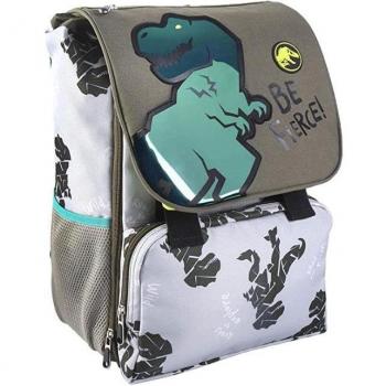 Mochila Escolar Grande Extensible Jurassic Park Dark Green 15 x 28,5 x 41 cm - Cerdá