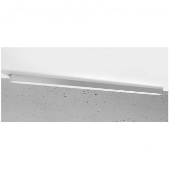 Plafón LED integrado Pinne Acero Blanco 1 bombilla 150cm