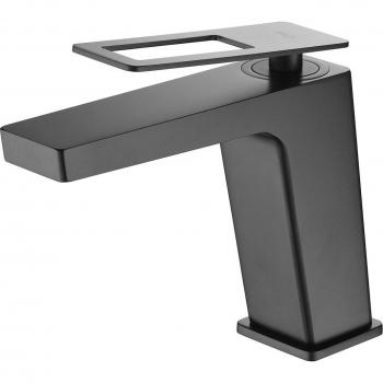 Grifo monomando para lavabo Suecia Imex - Grifo de lavabo Valencia negro mate