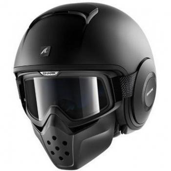 Shark Casco de moto DRAK BLANK Mat KMA, Negro, XS