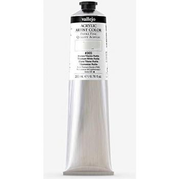 AV Artists Acrylic : 200ml bottle TITANIUM WHITE RUTILE