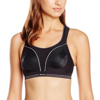 Shock Absorber Ultimate Run Bra, Sujetador Deportivo Para Mujer, Negro