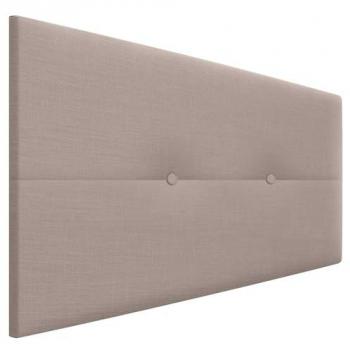 Cabecero de Lino Natural Tapizado con Botones y Patas de Madera 90x105cm para Cama 80/90 - Moderno y Trendy