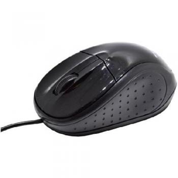 KL Tech 3D - Ratón óptico USB, negro