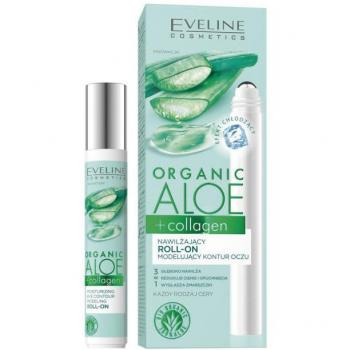 Eveline Cosmetics Organic Aloe+Collagen Eye Roll-On Moisturizing Lifting Gel for the Eye Contour 15 ml