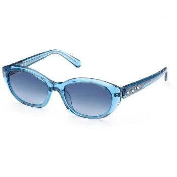 Swarovski SK0384 Unisex Sunglasses - Shiny Blue Gradient, One Size