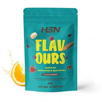 Saborizante en polvo para aminoácidos y bebidas deportivas sabor naranja 200 g - Keto, Vegano, Bajo en calorías y azúcar, No-GMO, Sin Gluten