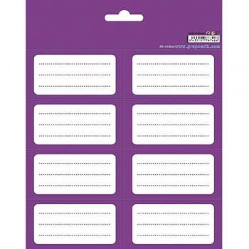 Pack 16 Etiquetas Adhesivas 8x4 Morado