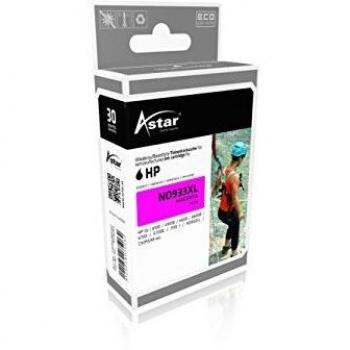Cartucho de tinta magenta Astar compatible con HP CN055AE y 933XL, ideal para impresoras OfficeJet
