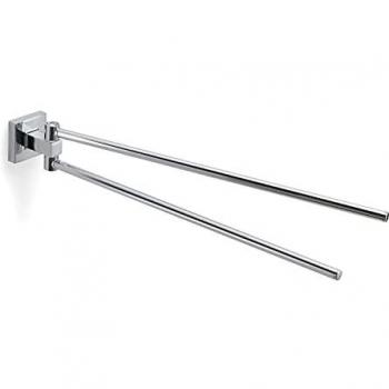 Toallero Doble Olimpo de Acero Inoxidable Cromado 37,9x5,1 cm