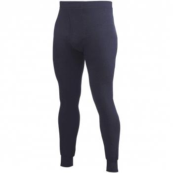 Capa Base de Merino Woolpower Pantalones Largos 200 - Con Abertura - Azul Marino Oscuro