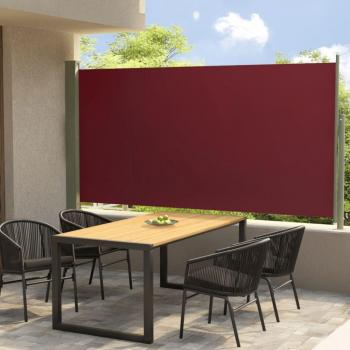 Cortina retráctil para patio lateral 160x300 cm Rojo