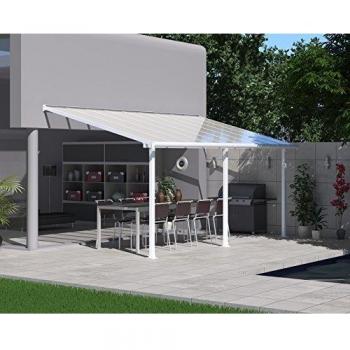 Pérgola Adosada de Aluminio y Policarbonato Olympia 3x3.05m Blanca - Palram