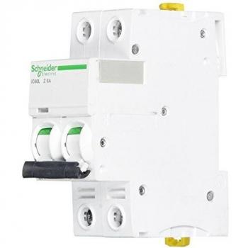Schneider Electric A9F92206 Interruptor Automático Magnetotérmico Ic60L, 2P, 6A, Curva Z