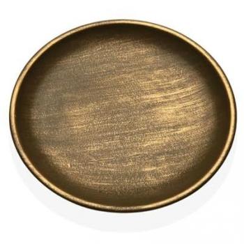 Figura Decorativa Versa Dorado 30 x 2,5 x 30 cm