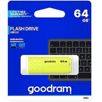 Goodram Ume20640Y0R11 Pendrive Usb 64Gb Usb 2.0 Amarillo
