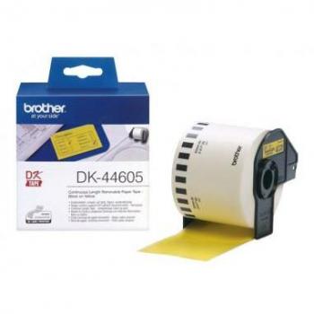 Brother DK-44605 Continuous Removable Yellow Paper Tape (62mm x 30.48m)