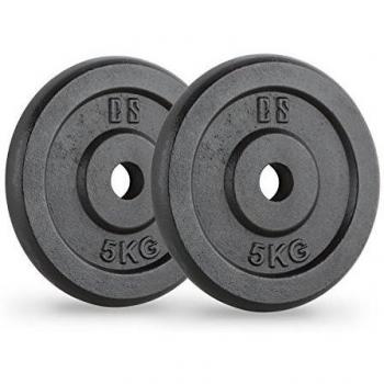 CAPITAL SPORTS IPB 5 Pareja de discos para mancuerna gimnasio
