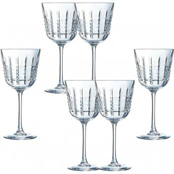 Cristal d'Arques Paris - Set de 6 copas de vino blanco Rendez-vous