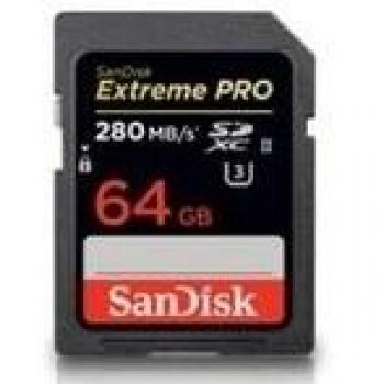 SANDISK Tarjeta de memoria Extreme PRO SDXC - 64 GB - Clase UHS-II