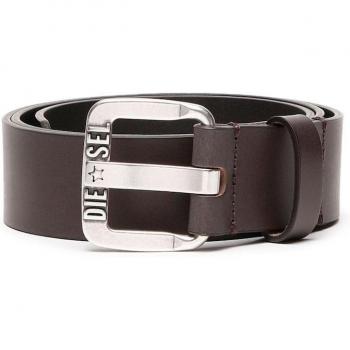 DIESEL Cinturón para hombre - B-STAR II, cuero genuino, cierre de hebilla metálica B-LOGIN