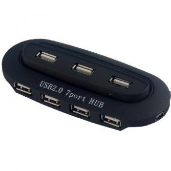 MCL USB 2.0 7 Puertos Hub - Negro