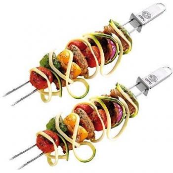 Set de Pinchos para Barbacoa Gefu Twinco (2 piezas, 32 cm, Acero Inoxidable)