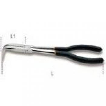 1009 L/C BETA 253MM BENT EXTRA LONG KNURLED NOSE PLIERS 90DEG FOR SPECIAL OPERATIONS SLIP-PROOF DOUBLE LAYER PVC COATED HANDLES