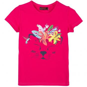 Catimini TS MC Animal TR, Camiseta Para Niñas, Rosa