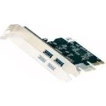 Approx APPPCI2P3V2 - Tarjeta USB 3.0 PCI Express Card, Color Plateado y Verde