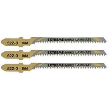 DEWALT DT2081-QZ - Hoja de sierra de calar Extreme bi-metal para material especial,longitud: 82mm, paso de diente: 1.4mm,para cortes limpios y curvos en todo tipo de laminados de hasta 15mm de espesor