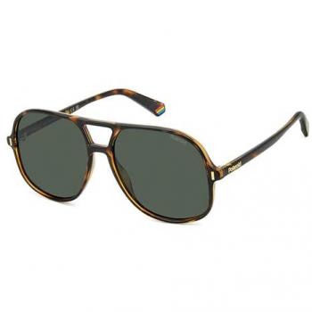 Polaroid PLD 6217/S Classic Sunglasses in Dark Havana/Green, Brown unisex, Size: 57 MM